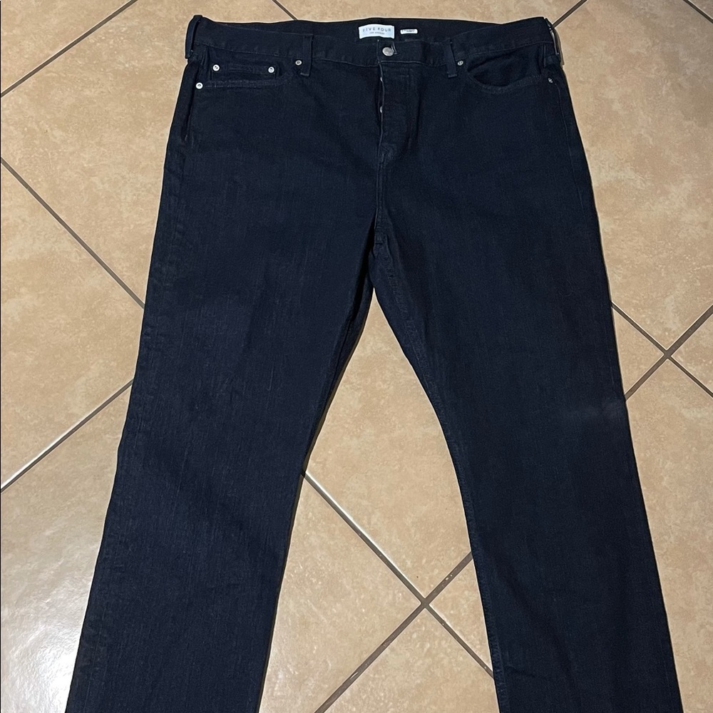 Five Four Men’s Relaxed Dark Blue Jeans